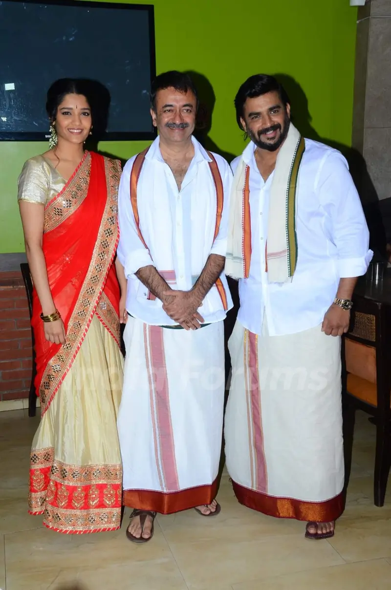 Saala Khadoos Team poses for the media at Pongal Celebrations