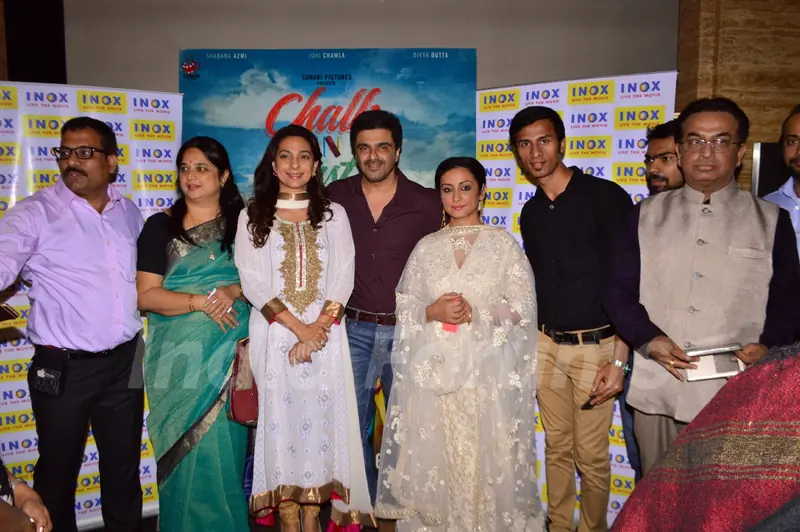 Juhi Chawla, Sameer Soni and Divya Dutta at Screening of 'Chalk N Duster'