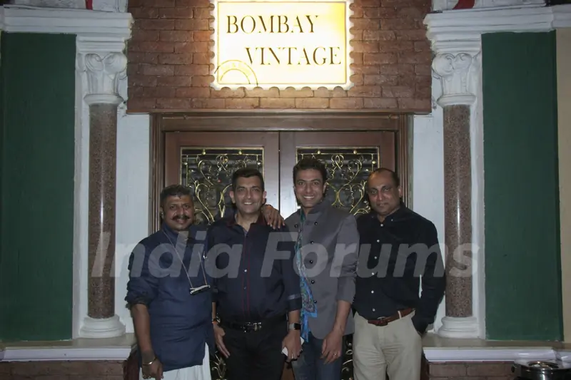 Ranveer Brar and Sanjeev Kapoor at Bombay Vintage, Colaba eatery
