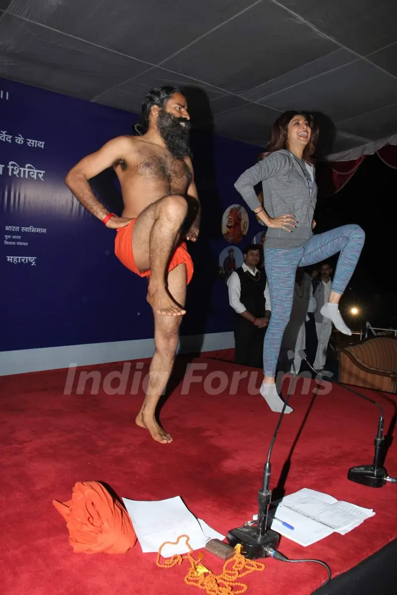 Shilpa Shetty at Baba Ramdev's 'Yog Chikitsa' Campaign