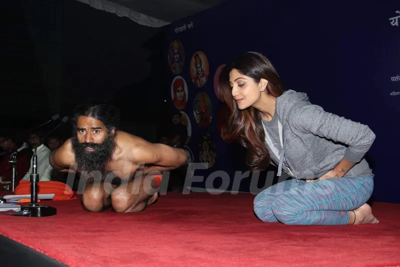 Shilpa Shetty at Baba Ramdev's 'Yog Chikitsa' Campaign