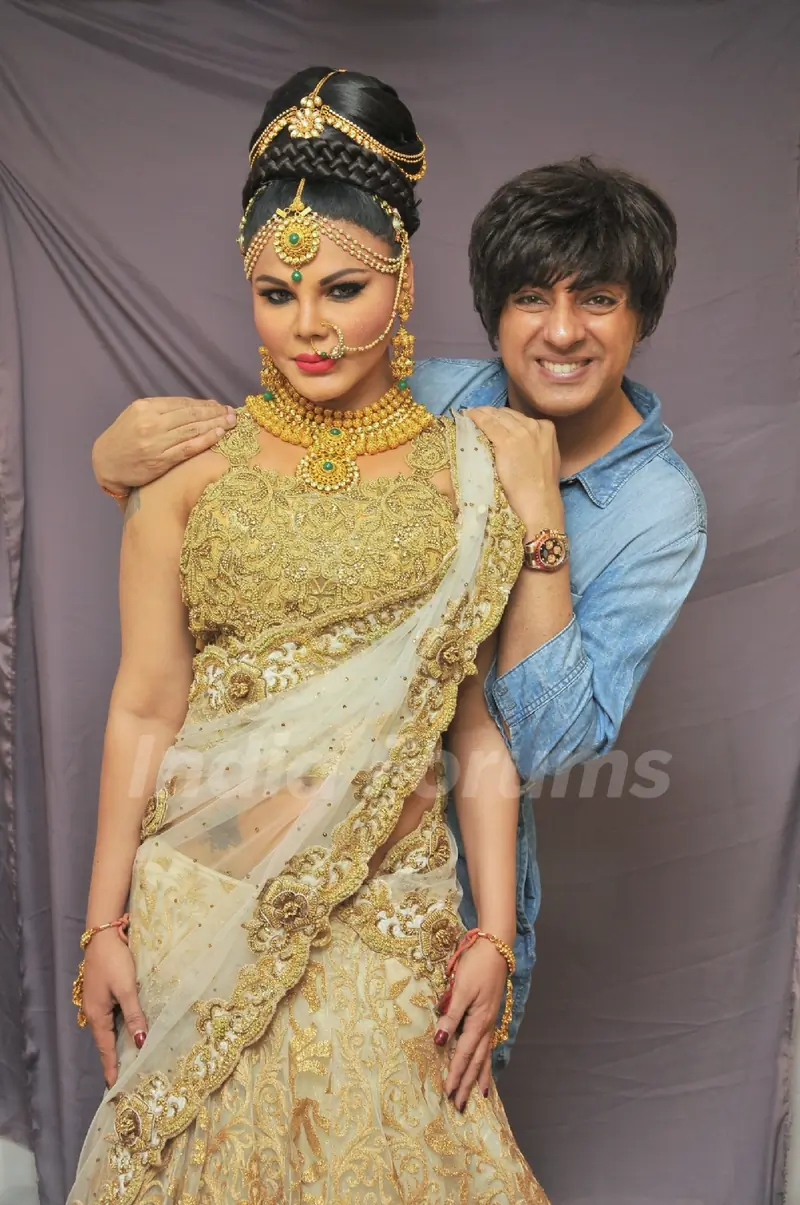 Rohhit Verma with Rakhi Sawant