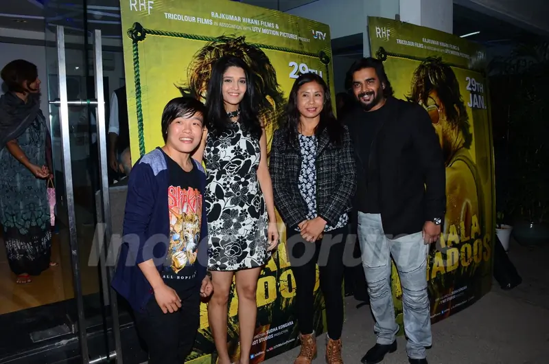 Olympic boxers Sarjubala devi and Sarita devi at Special Screening of 'Saala Khadoos'