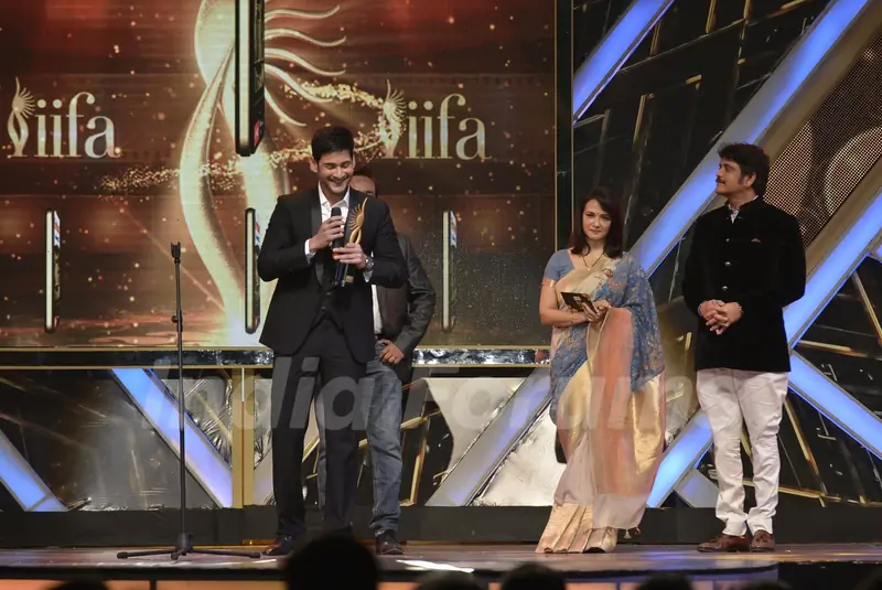 Mahesh Babu and Nagarjuna at IIFA Utsavam Day 2