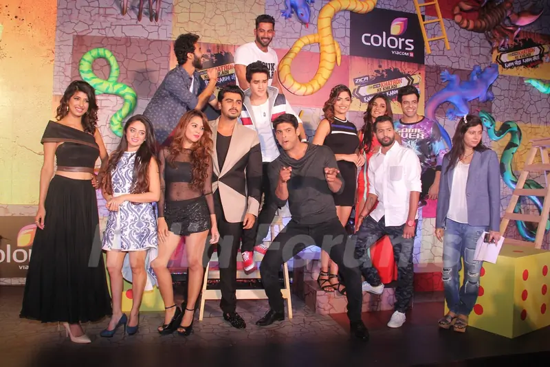 Host Arjun Kapoor and All the Contestants of Khatron Ke Khiladi 7 at Press Meet