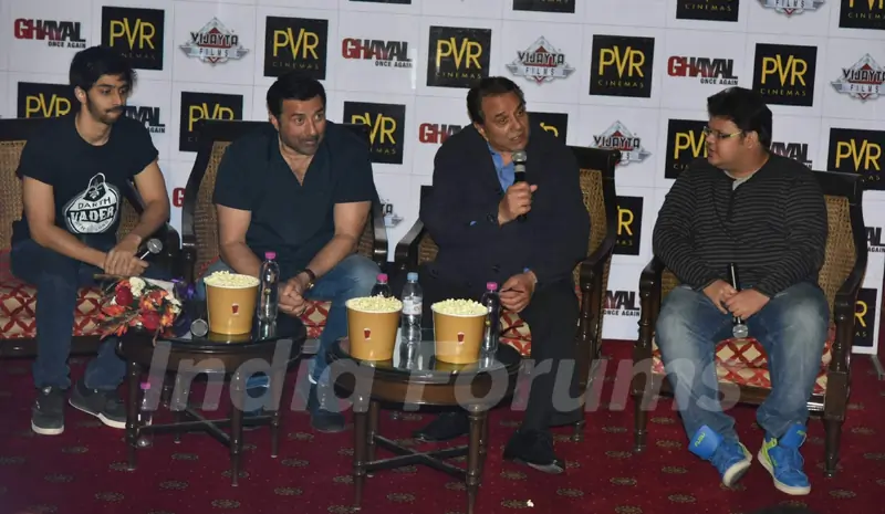 Sunny Deol and Dharmendra at Promotions of Ghayal Once Again in Delhi