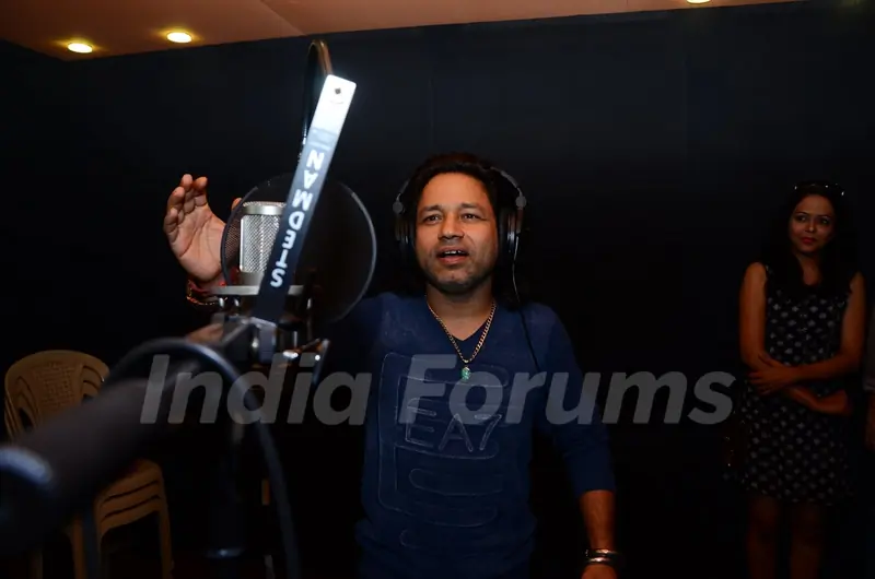 Kailash Kher at Recording Studio