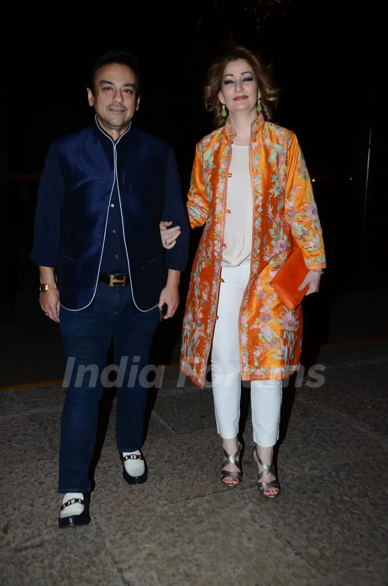 Adnan Sami with Wife at Amaan Ali and Ayaan Ali Concert