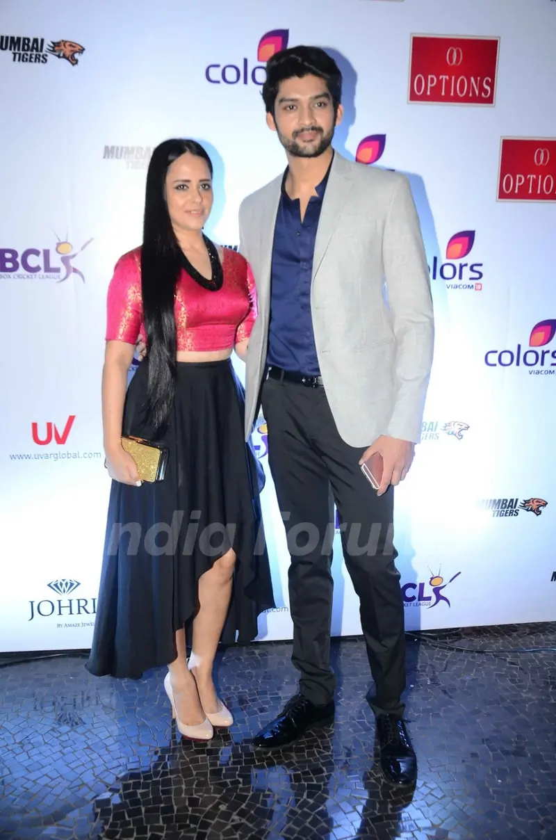 Natasha Redij and Aditya Redij at Launch of Anthem for BCL Team 'Mumbai Tigers'