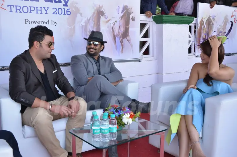 Varun Sharma, R. Madhavan and Huma Qureshi at Mid-Day Race