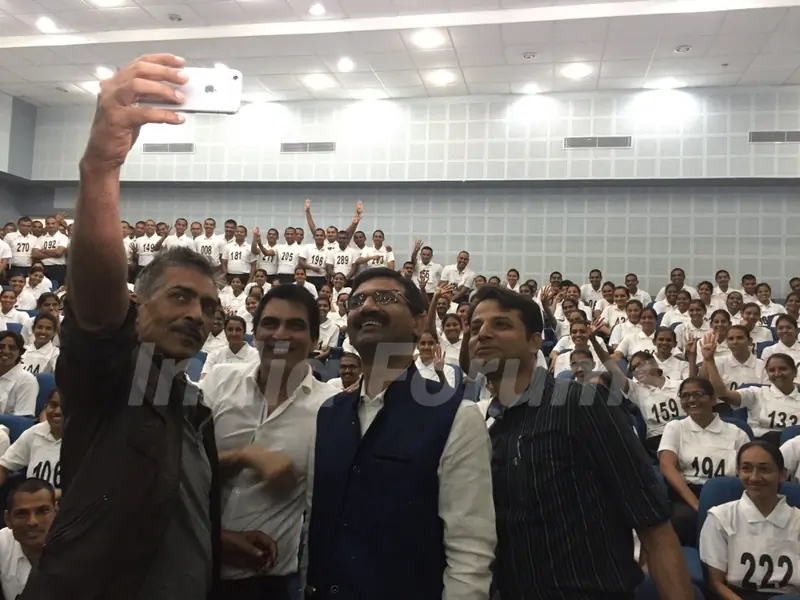 Jai Gangaajal cast interact with 400 cadets during their visit to the Gujarat Police academy
