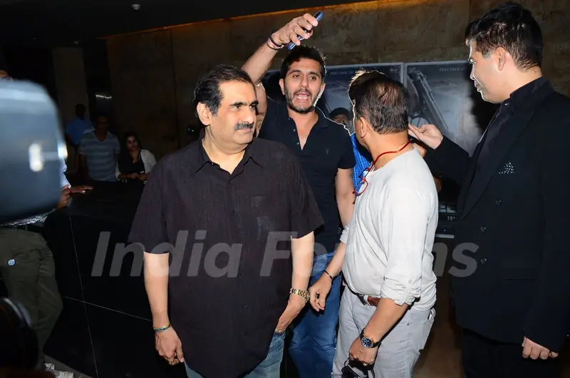Ritesh Sidhwani and Sunil Gavaskar at Special Screening of 'Neerja'