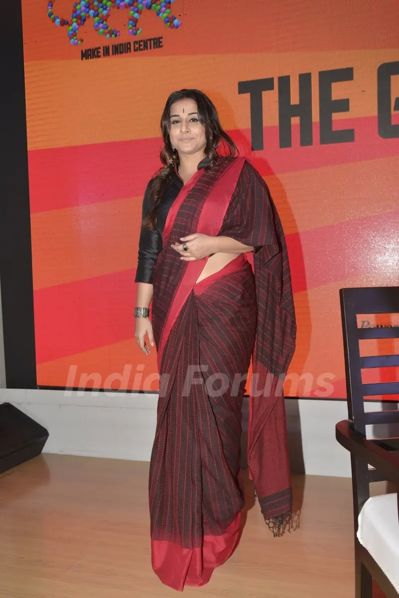 Vidya Balan as Speaker at Make in India Week Event