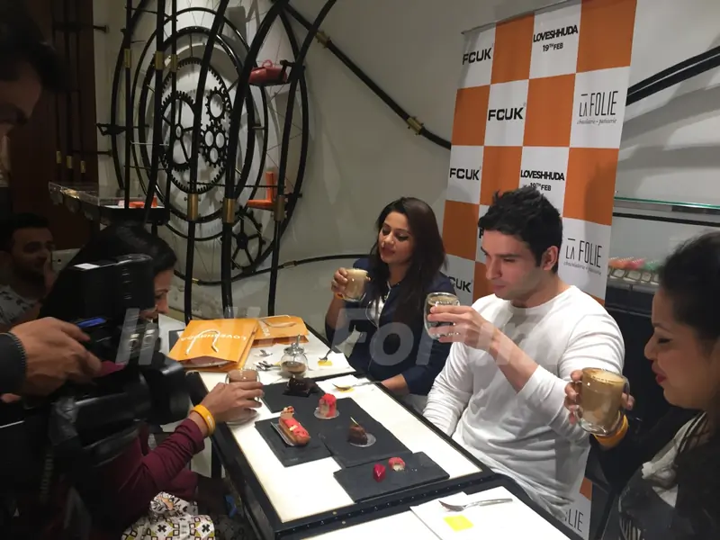 Girish Kumar Having a Coffee Date on Valentine's Day with Winners of FCUK contest.