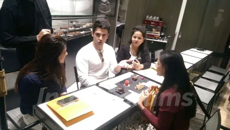 Loveshhuda Actor Girish Kumar Having a Coffee Date on Valentine's Day with Winners of FCUK contest.