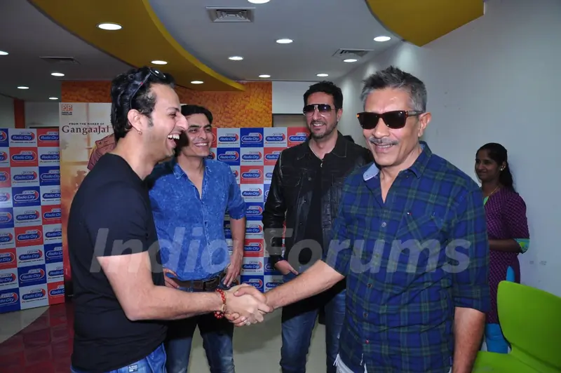 Salim Merchant with Prakash Jha at Jai Gangaajal Song Launch