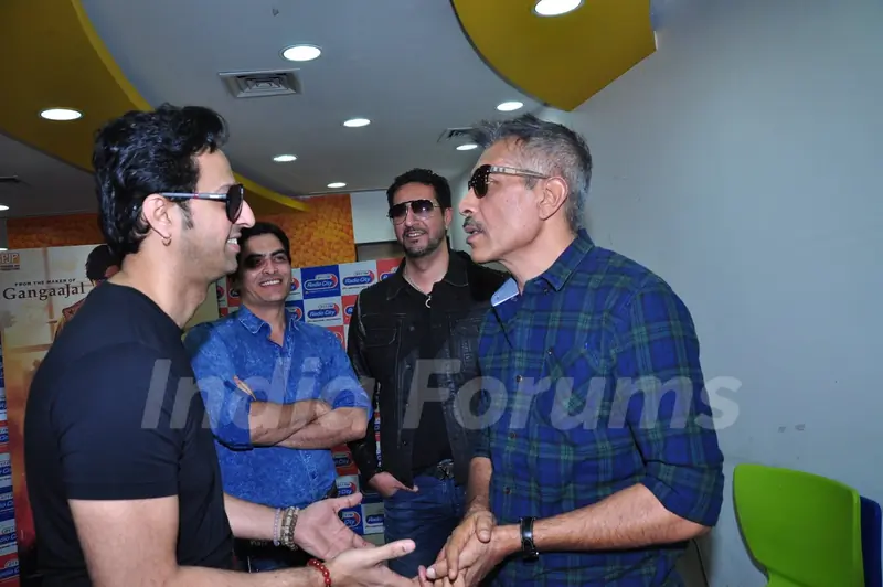 Salim Merchant with Prakash Jha at Jai Gangaajal Song Launch