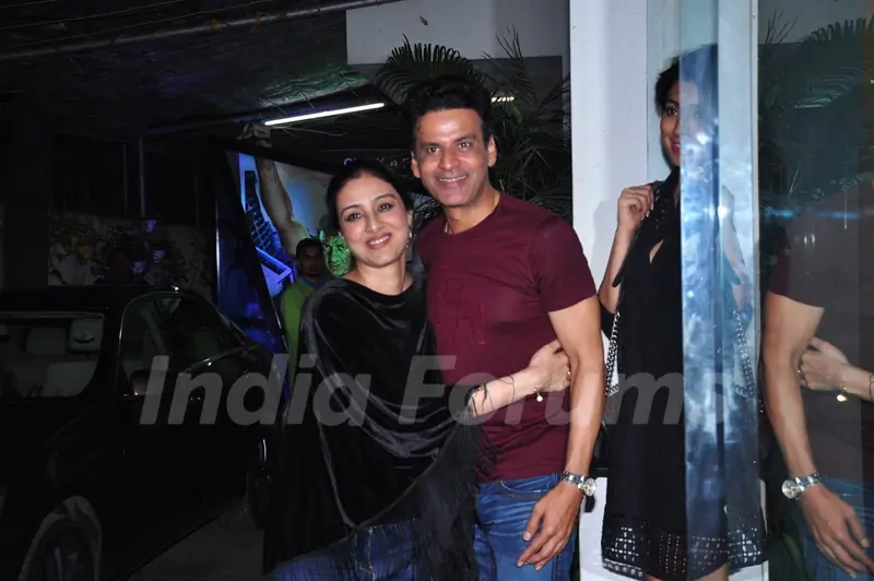 Tabu and Manoj Bajpayee at Aligarh Film Screening