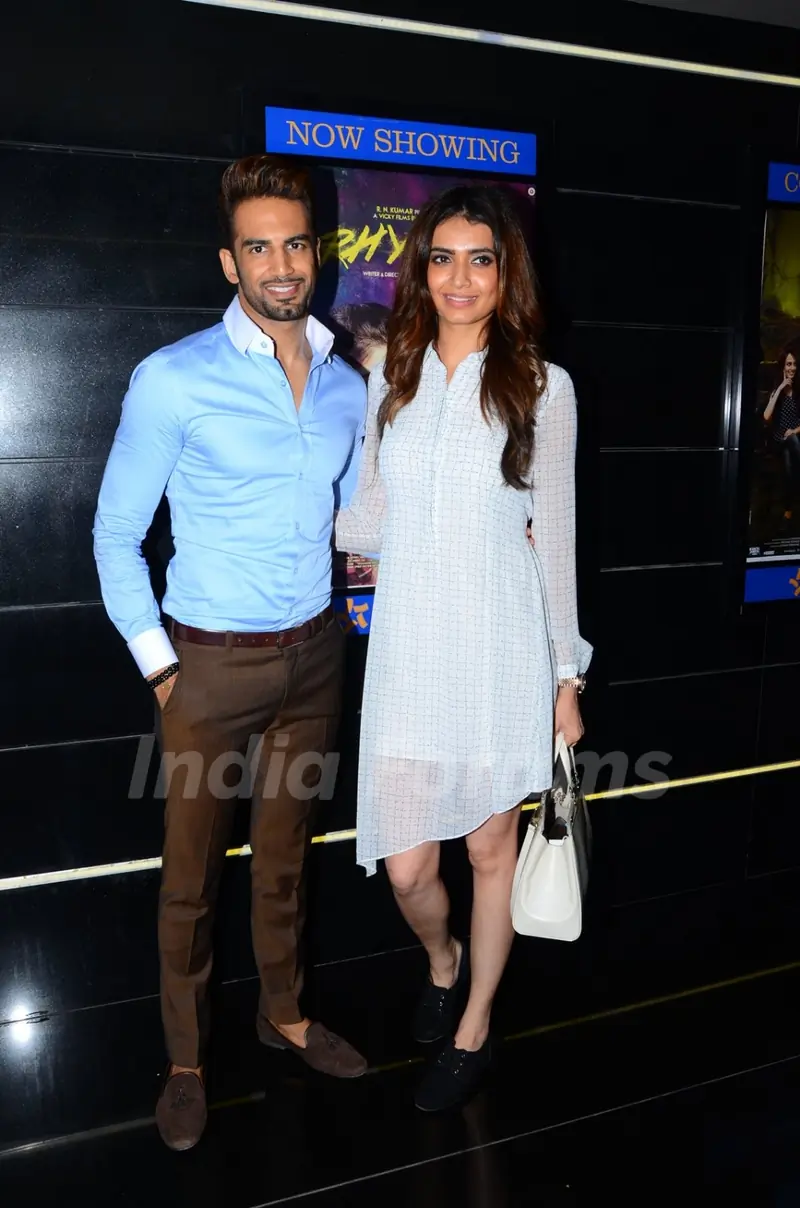 Upen Patel and Karishma Tanna at Special Screening of 'Tere Bin Laden: Dead or Alive'