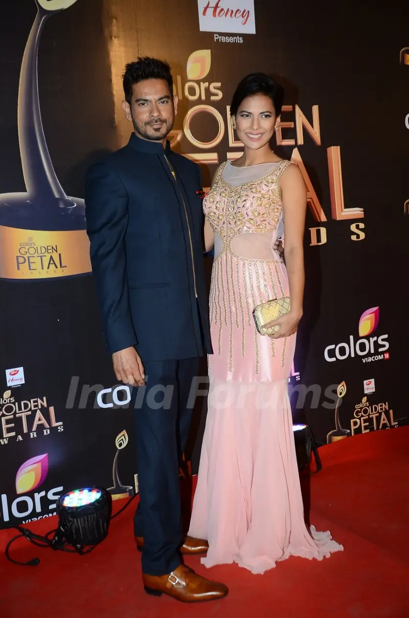 Rochelle Maria Rao and Keith Sequeira at Golden Petal Awards 2016