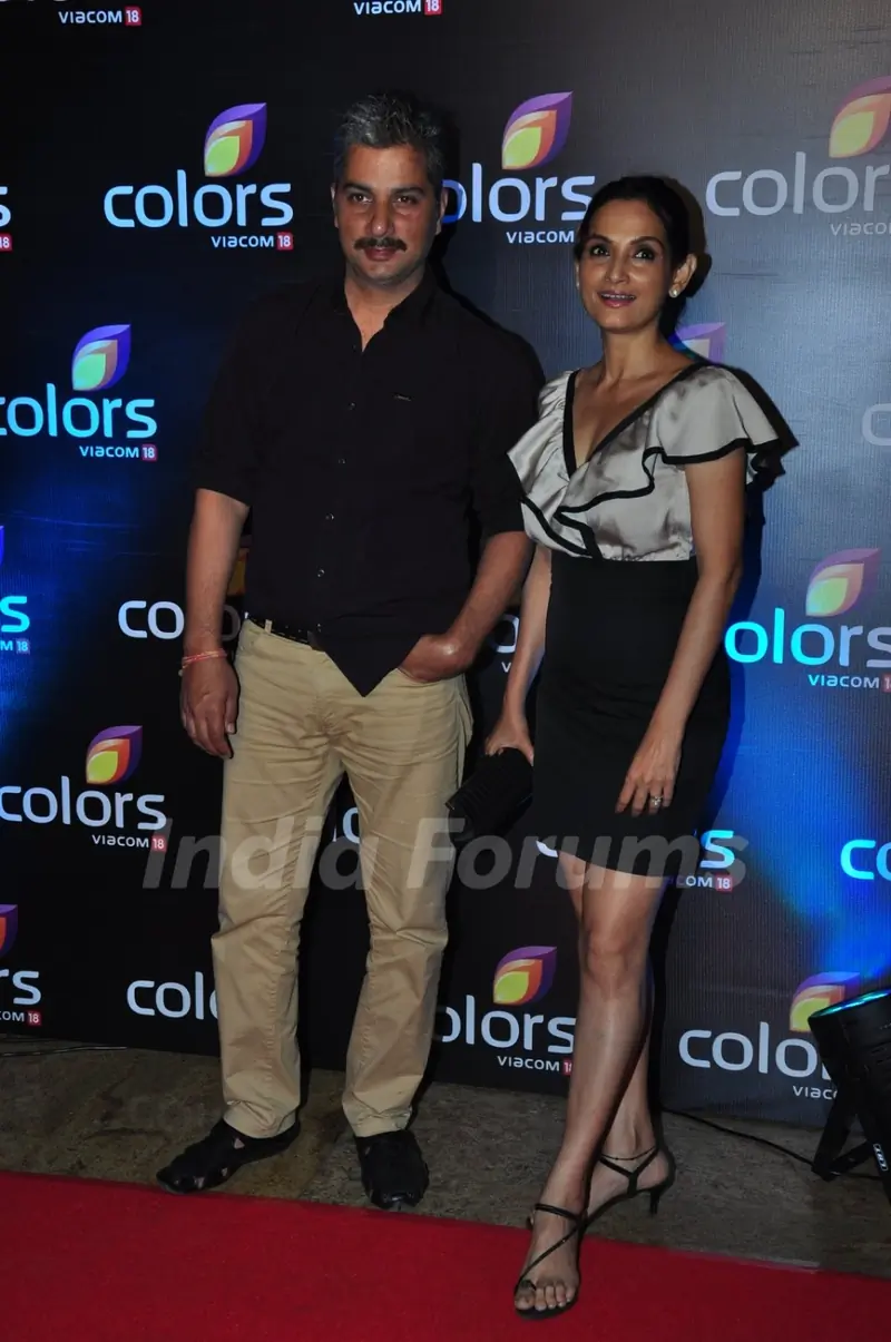 Varun Badola and Rajeshwari Sachdev at Colors TV's Red Carpet Event