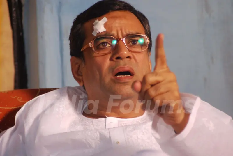 Paresh Rawal looking angry