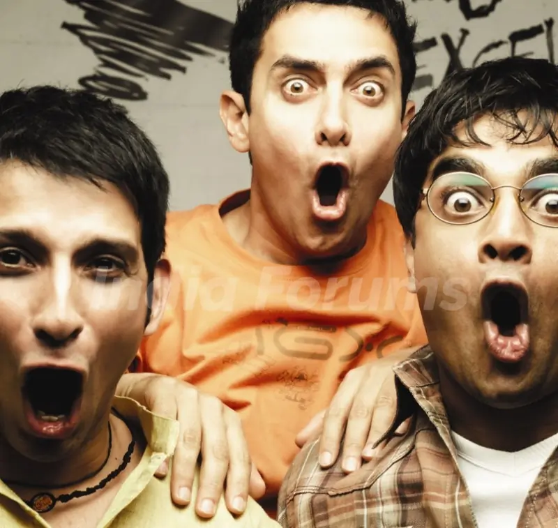 Still image of Sharman Joshi, Aamir Khan and R Madhavan