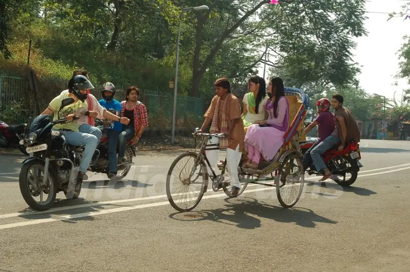 A scene from the show Pratigya