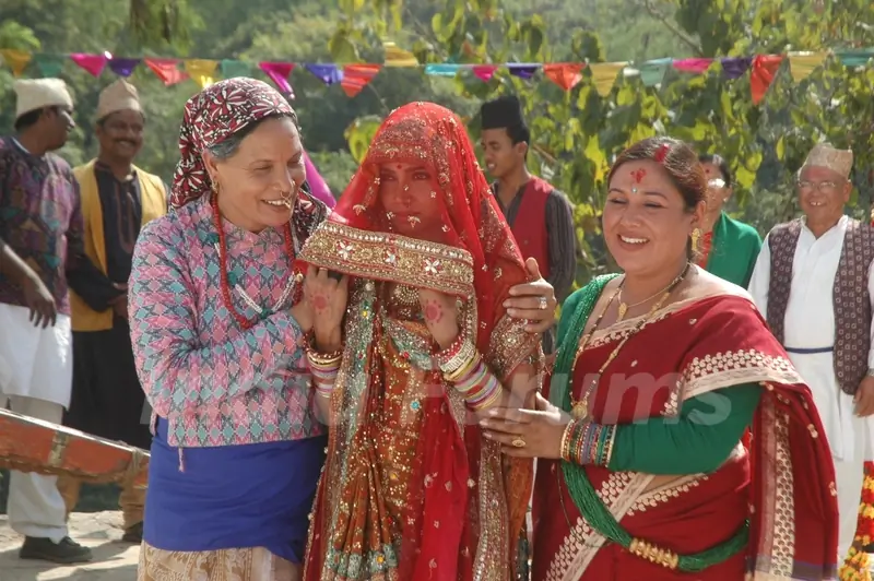 Lali dressed as a dulhan