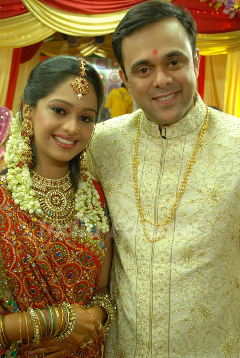 Newly wedding couple Apoorva and Aarti