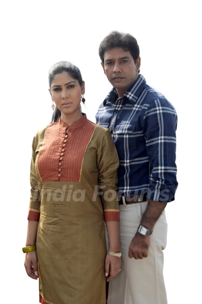 Sakshi Tanwar & Anup Soni in tv show Crime Patrol