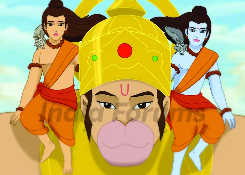 Still from the movie Lava Kusa The Warrior Twins
