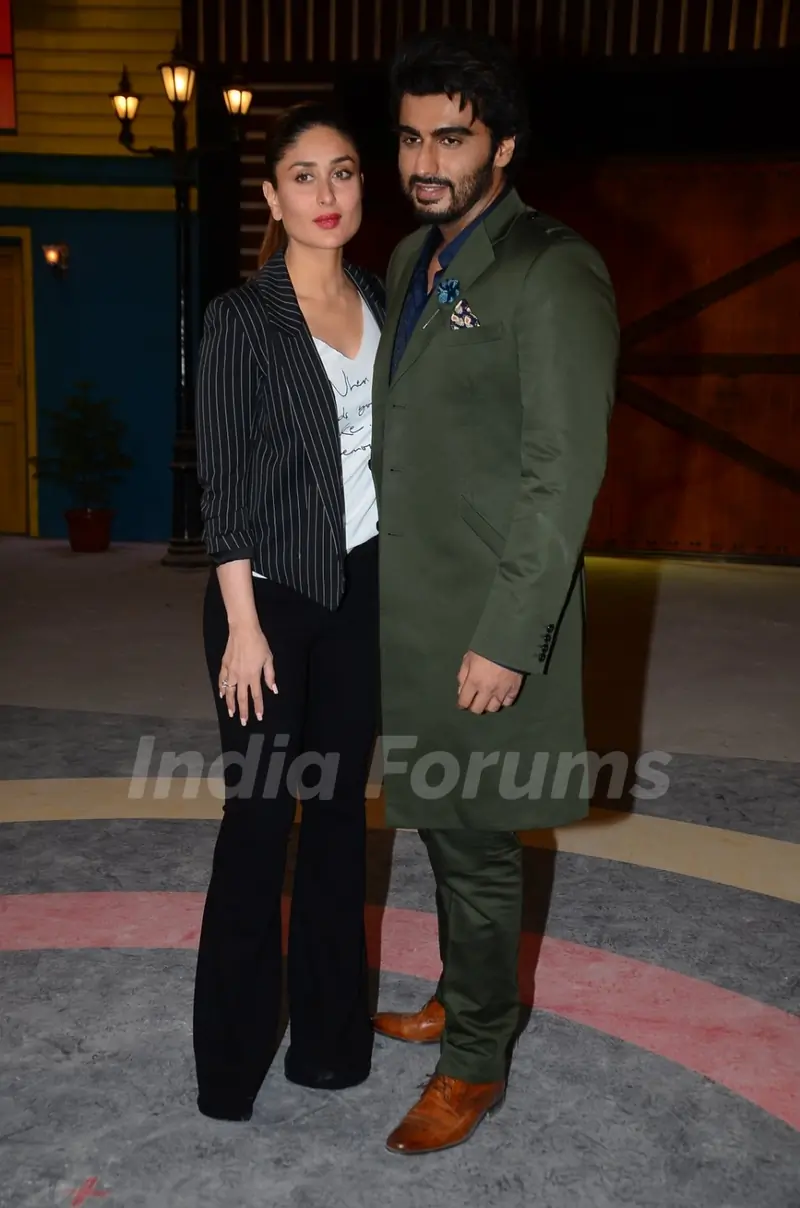 Kareena Kapoor and Arjun Kapoor on the sets of Khatron Ke Khiladi