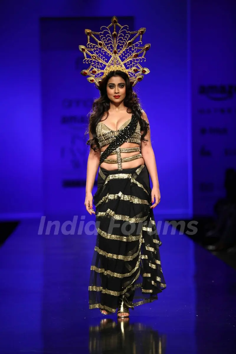 Shriya Saran Walks the Ramp at AIFW