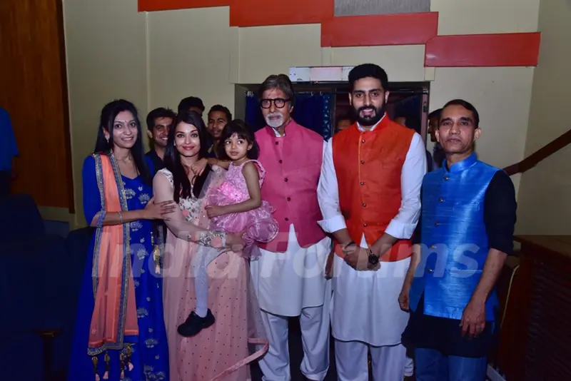 Amitabh BachchanAbhishek Bachchan and Aishwarya Rai Bachchan at Annual Day of Kookaburra Play School