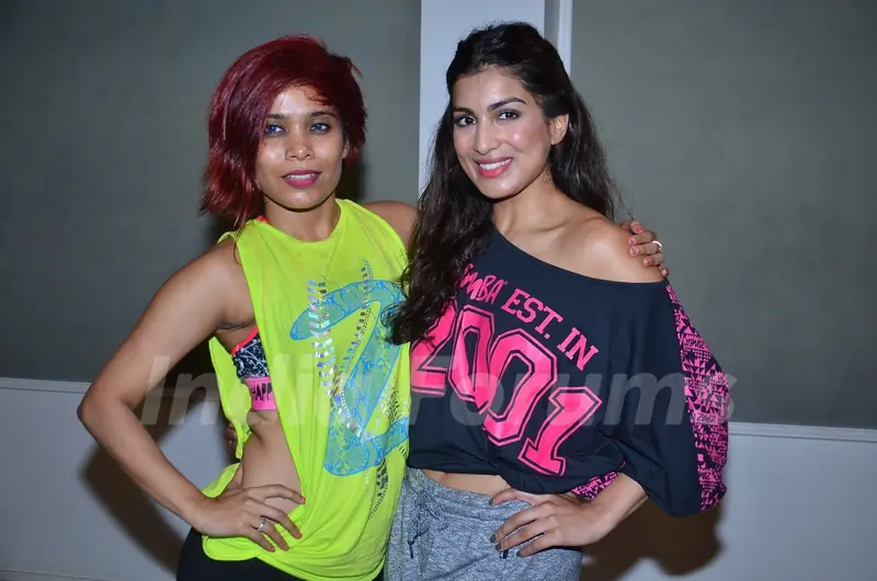Pallavi Sharda learns Zumba