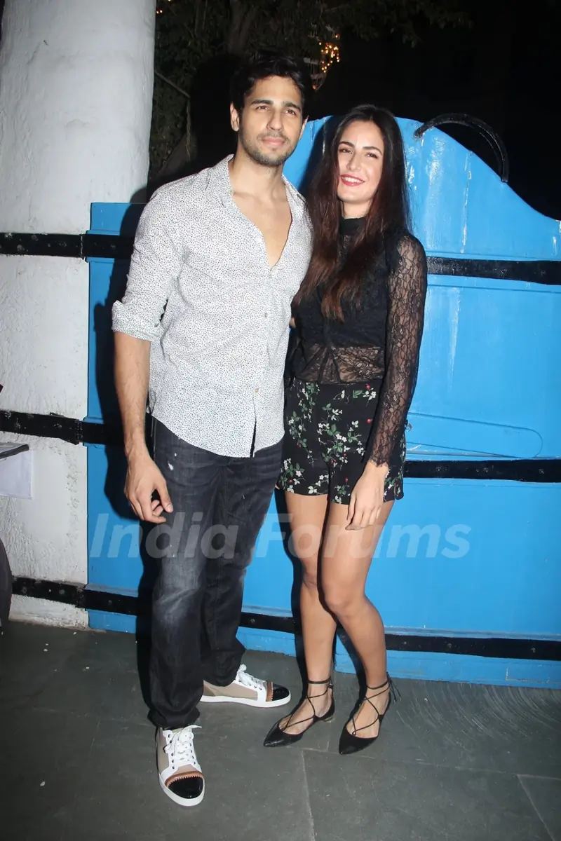 Sidharth Malhotra and Katrina Kaif at Wrap up Bash of the film 'Baar Baar Dekho'
