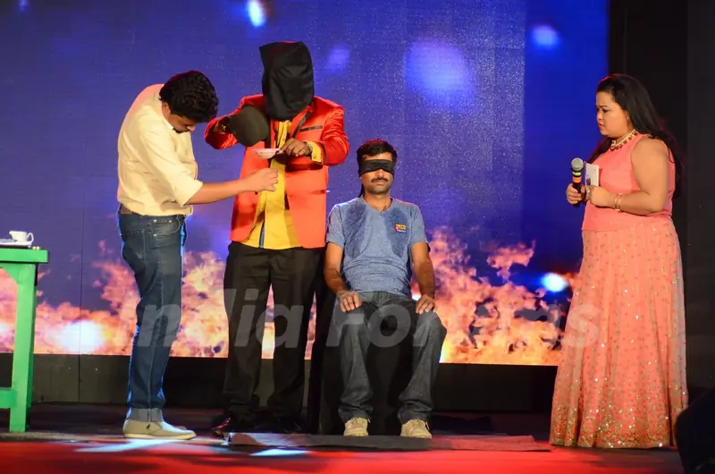 Bharti Singh with Performers at the Launch Of the show 'India's Got Talent'