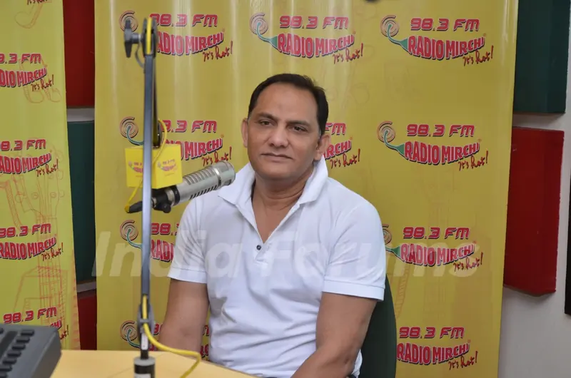 Mohammad Azharuddin at Radio Mirchi's Studio