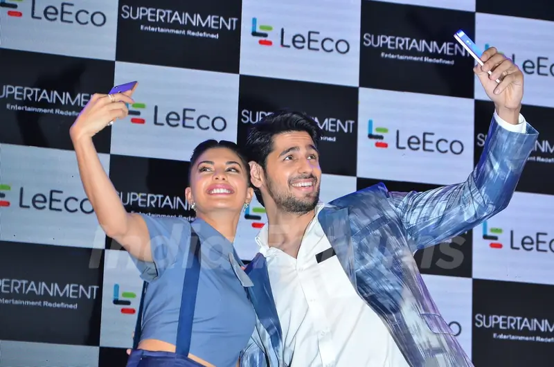 Jacqueline Fernandes and Sidharth Malhotra at 'Leeco' Mobile Launch