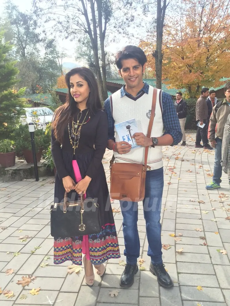 Karanvir Bohra with Priya Bannerjee