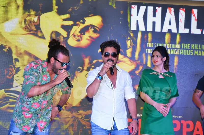 Toshi Sabri, Sharib Sabria andZarine Khan at Song Launch of Veerappan 'Khallas'