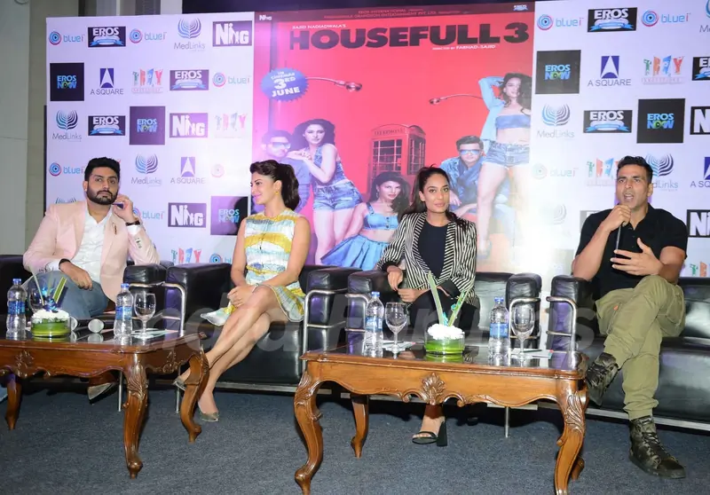Abhishek Bachchan, Jacqueline Fernandes, Lisa Haydon and Akshay Kumar Promote 'Housefull 3' in Delhi