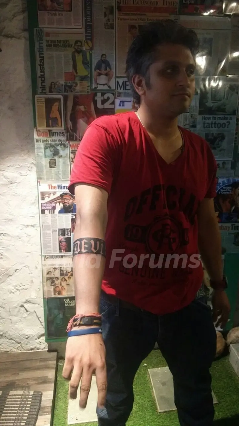 Mohit Suri Gets His Daughters Name Inked