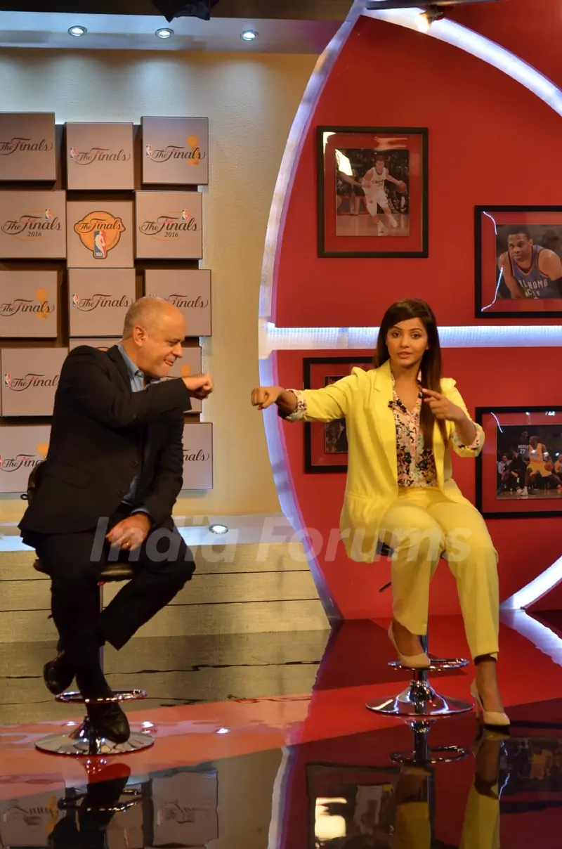 Neetu Chandra Promotes NBA in India