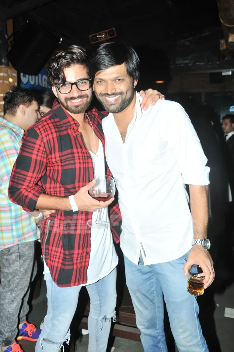 Anand Mishra and Vishal Singh at Sana Khan's Birthday Bash!