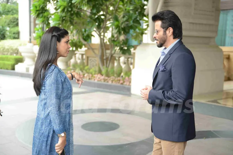 Anil Kapoor and Sakshi Tanwar at Promotions of '24 Season 2' Show