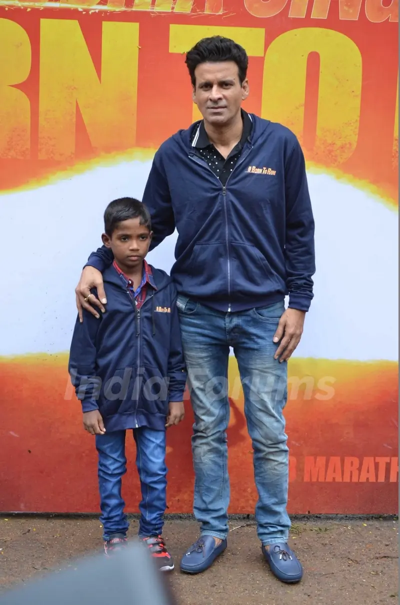 Manoj Bajpayee at Launch of Anthem of film Budhia Singh - Born To Run