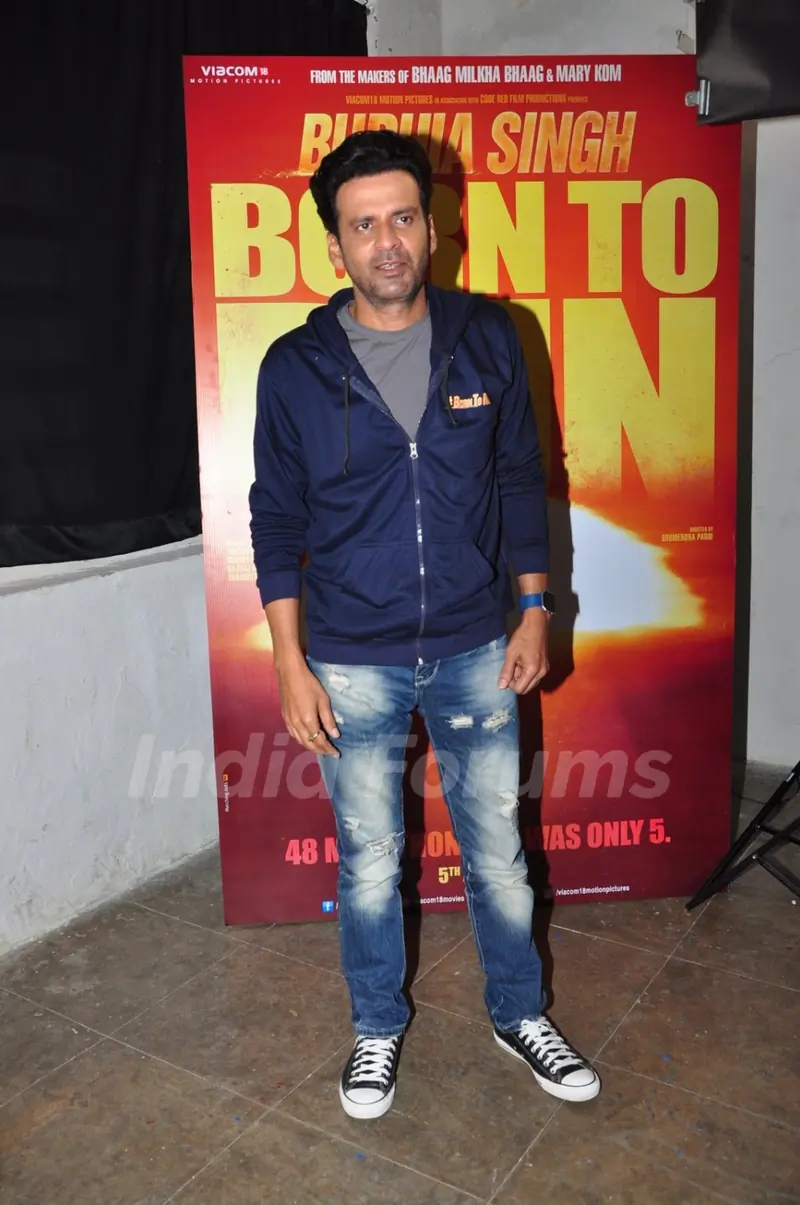 Manoj Bajpayee for Promotion of 'Budhia Singh - Born to Run'