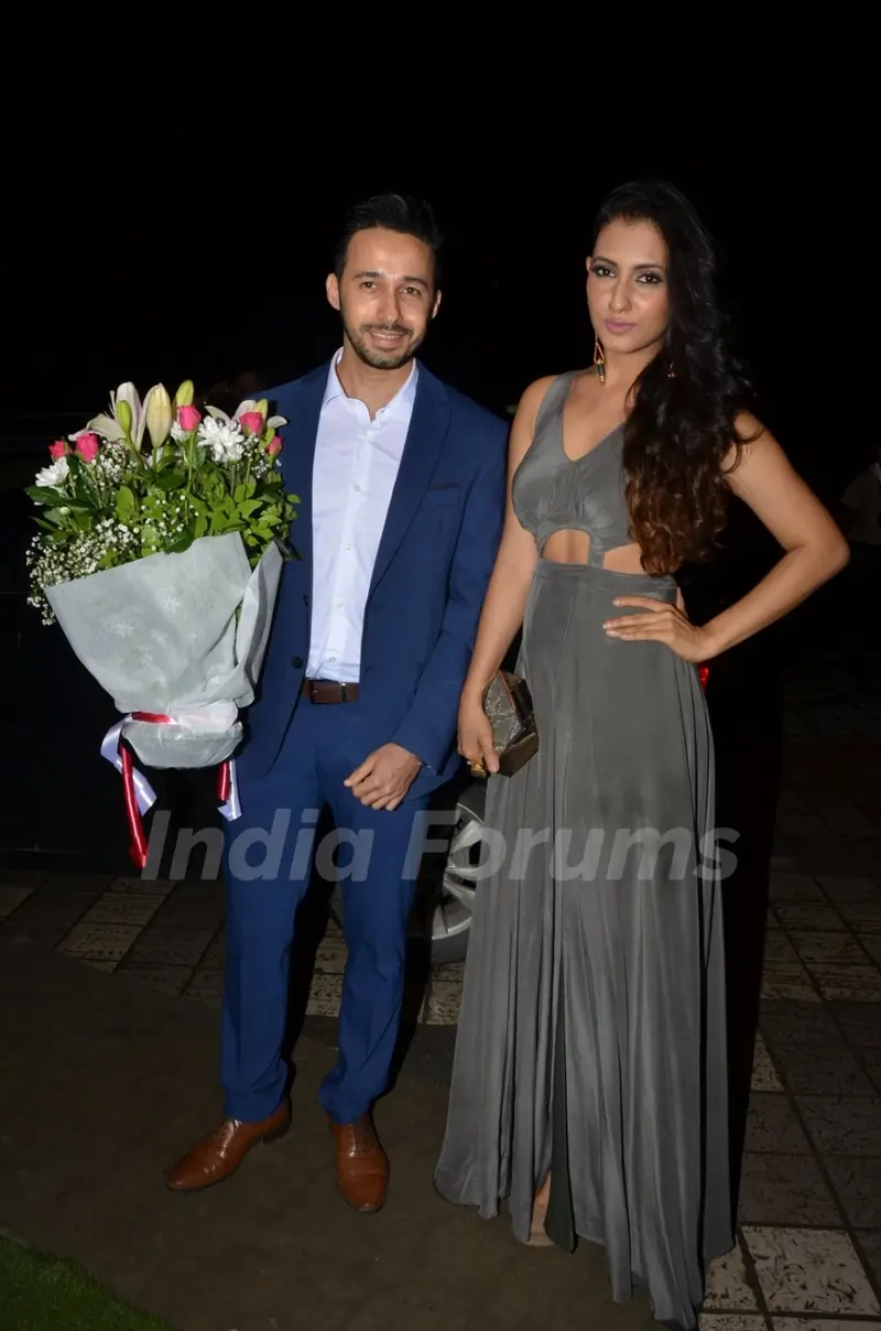Rizwan Bachav and Additi Gupta at Divyanka Tripathi - Vivek Dahiya's Wedding Reception
